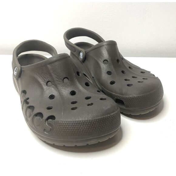Crocs Baya Graphite Gray Lightweight Water Friendly Clogs Casual Comfort Sz 11 - Picture 2 of 9